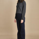 denim a zampa con taschine FAUVE INDIGO fam 