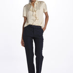 Camicia m/c con rouches MOD.5403 NATURALE aspesi 