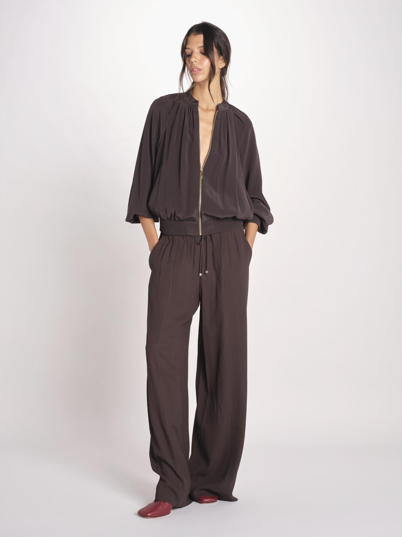 bomber in satin JF009669 COCOA 1204 joseph 