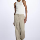 Pantalone KAREN dritto misto lino KAREN KRN27 SABBIA nine in the morning 