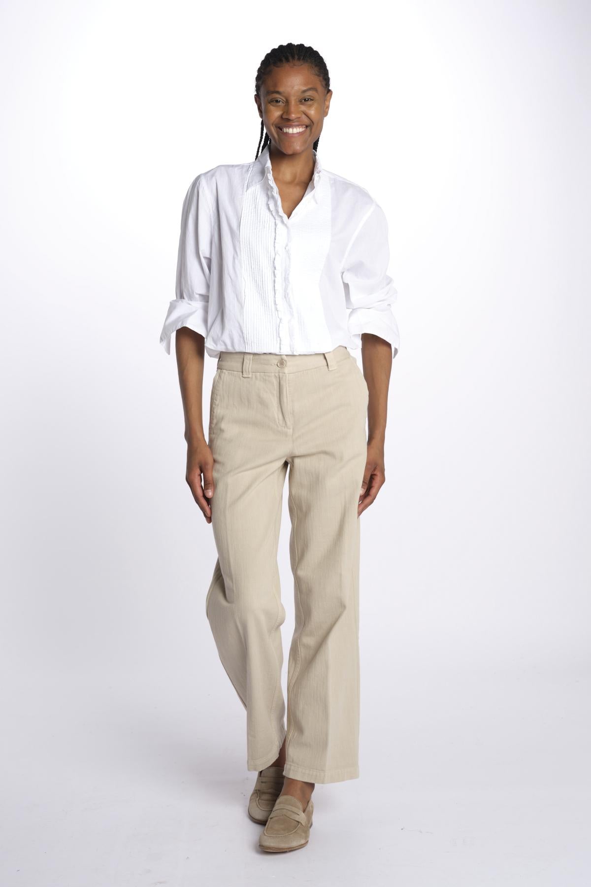 Pantaloni gamba dritta MOD.0186 BEIGE aspesi 