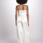 pantalone in satin JF009835 IVORY joseph 