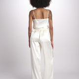 pantalone in satin JF009835 IVORY joseph 
