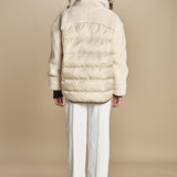 piumino parka in ecopelliccia COLEMAN BEIGE mes demoiselles 