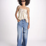 top spalline sottili arricciato sul seno WWCR01307 GOLD 700 zadig & voltaire 