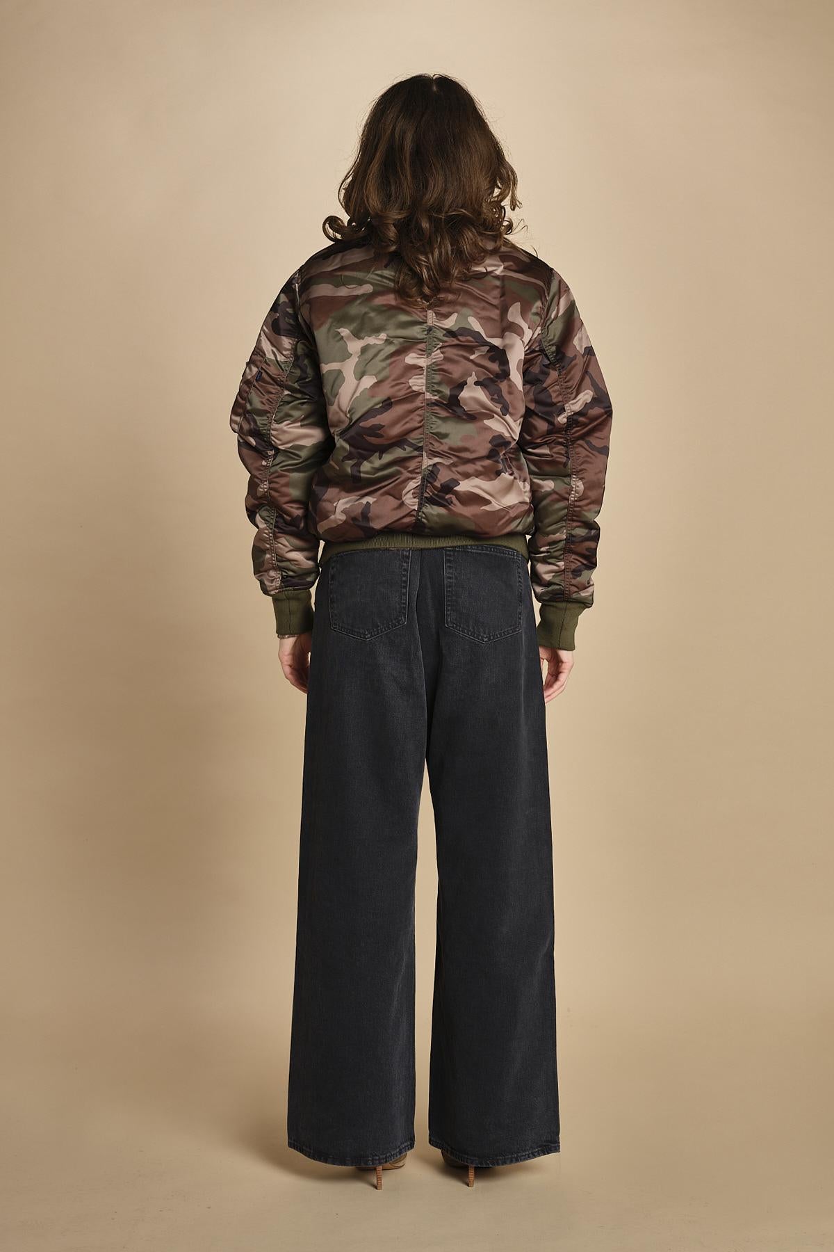 bomber unisex in nylon camouflage 756111C MA-408 CAMO alpha 