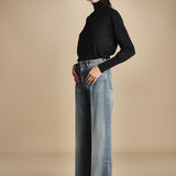 denim lungo diritto CLARA OPENBLU true avenue 