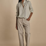 Camicia con microstampa SELMA P28D0SELMA-T4733 S570 massimo alba 