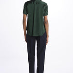Camicia m/c con rouches MOD.5403 VERDE aspesi 