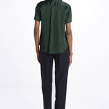 Camicia m/c con rouches MOD.5403 VERDE aspesi 