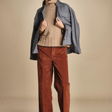 pantalone dritto in fustagno OLIMPIA RUSSETED true avenue 