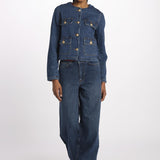 Giubbino jeans bottoni oro DEANA ROYAL705 vanessa bruno 