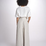 2906L pantaloni in lino spinato U2906L BEIGE dusan 