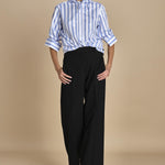 camicia girocollo a righe con bandana G0315249 R1D1 n21 