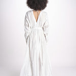 abito con nervature IBIZABLK WHITE laraethnics 