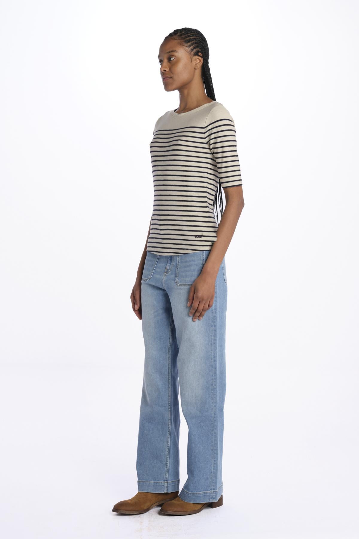 T-shirt MIAS manica 3/4 a righe MIAS51 T1546 STA bellerose 