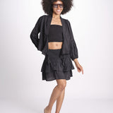 minigonna balze PANOLIBL NOIR laraethnics 
