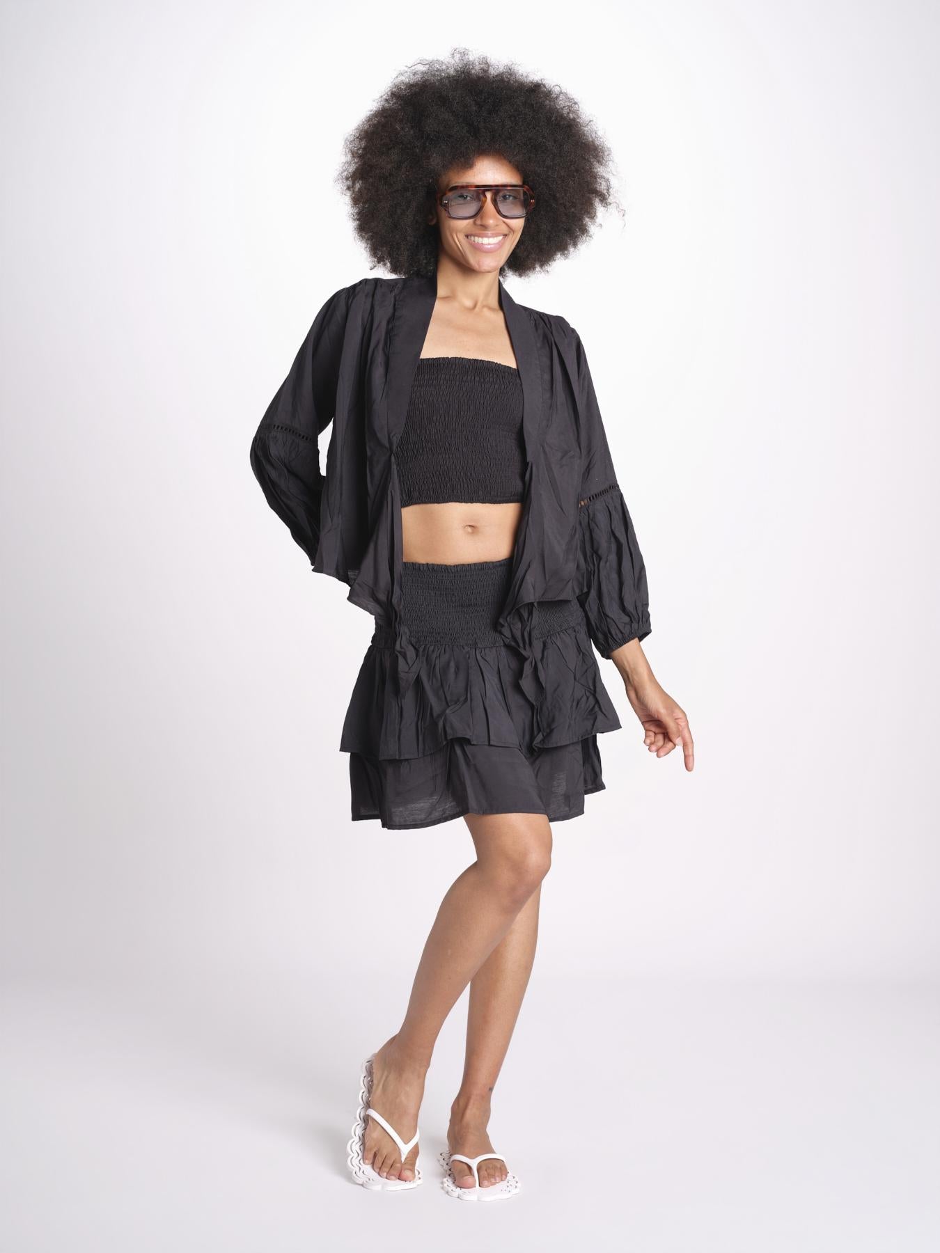 minigonna balze PANOLIBL NOIR laraethnics 