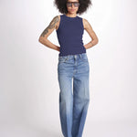 Top a righe GAIA 6EVB05-V13745 NAVY vanessa bruno 