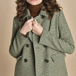 cappottino doppiopetto a quadretti 0757 40373 aspesi 