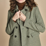 cappottino doppiopetto a quadretti 0757 40373 aspesi 