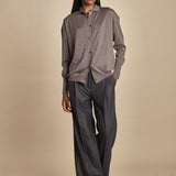 camicia over in lana merino MIL LAU20 E14043 SIGARO milaura 