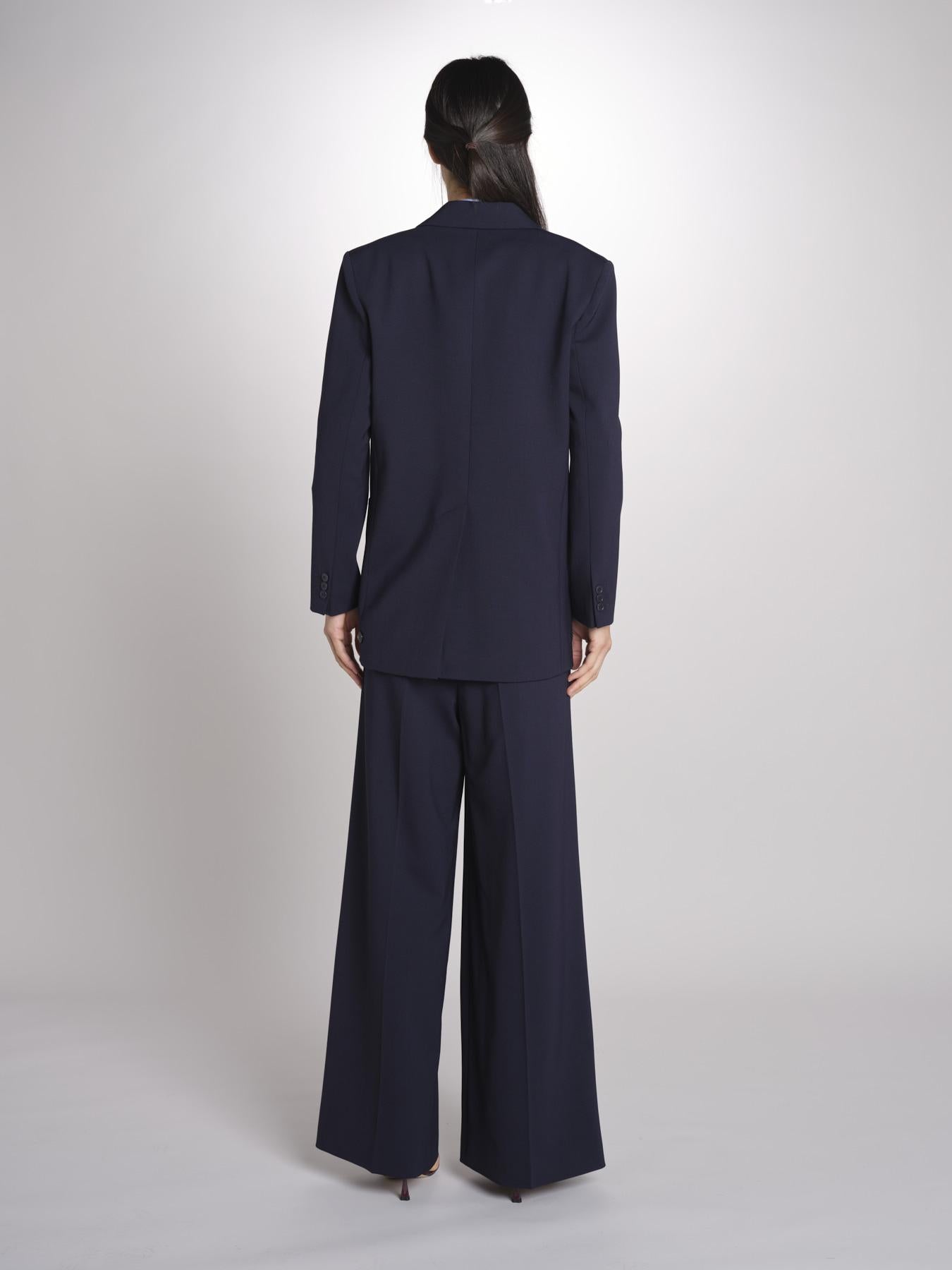 Blazer doppiopetto strutturato dalla linea allungata VELOCE 2615041081600 001 BLU weekend maxmara 