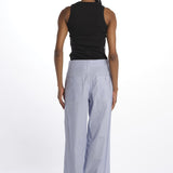 Pantaloni righine con tasche JK PANT WHITEBLUE jejia 
