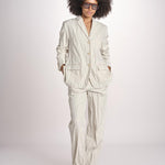 pantalone gessato 0142 22042 NATURALE aspesi 