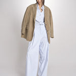 camicia uomo in popeline G012-0187-6311 CELESTE n21 