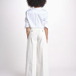 pantalone over in cotone pesante ORIANNA ORNO9 MILK nine in the morning 