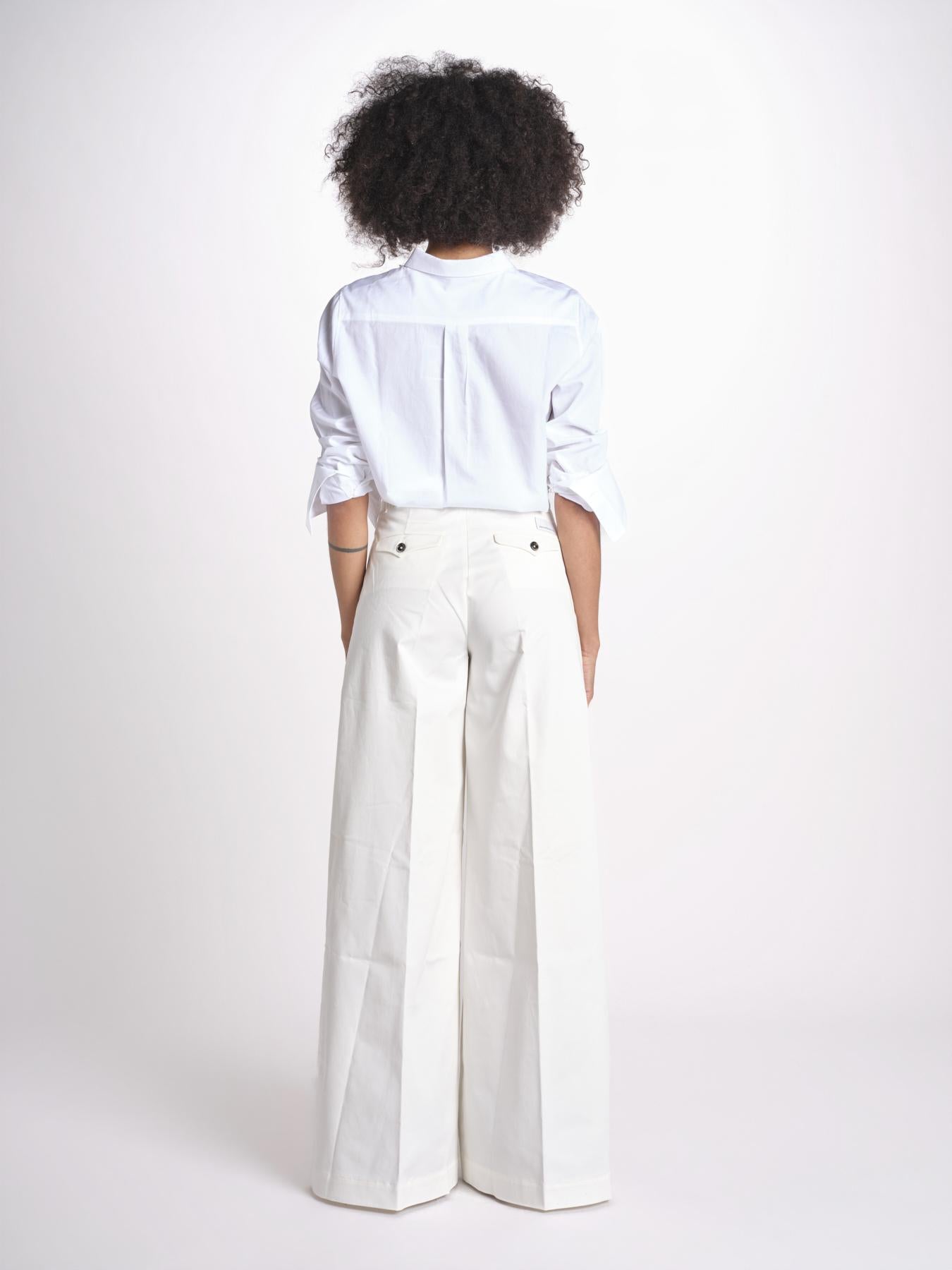 pantalone over in cotone pesante ORIANNA ORNO9 MILK nine in the morning 