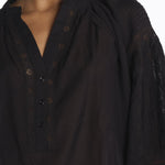Camicia polo pizzo nervature NIPOA NOIR999 vanessa bruno 