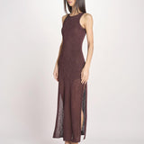 ETTA abito lungo s/m maglia ETTA 5EVC18 MORO vanessa bruno 