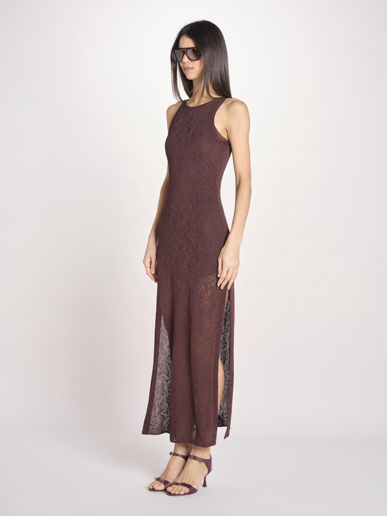 ETTA abito lungo s/m maglia ETTA 5EVC18 MORO vanessa bruno 