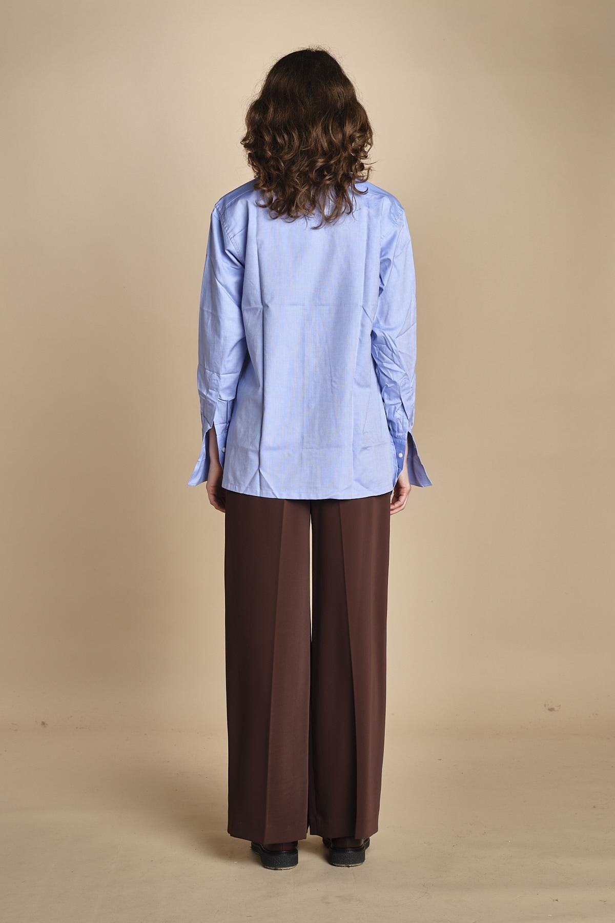 camicia uomo in oxford 15T524CO289 P231 LIGHT BLUE ines de la fressange 