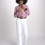 camicia a righe con collo guru MICA5630 BB milaura 
