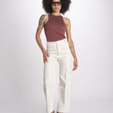 pantalone YOSHITOMO 26R4PAN15 ECRU destree 