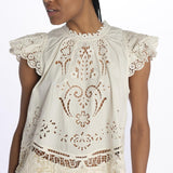 Top GIANNA pizzo macramè 026 BONE sea ny 