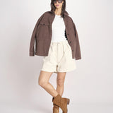 sahariana in canvas NADINE COMFTORBULL BROWN true avenue 