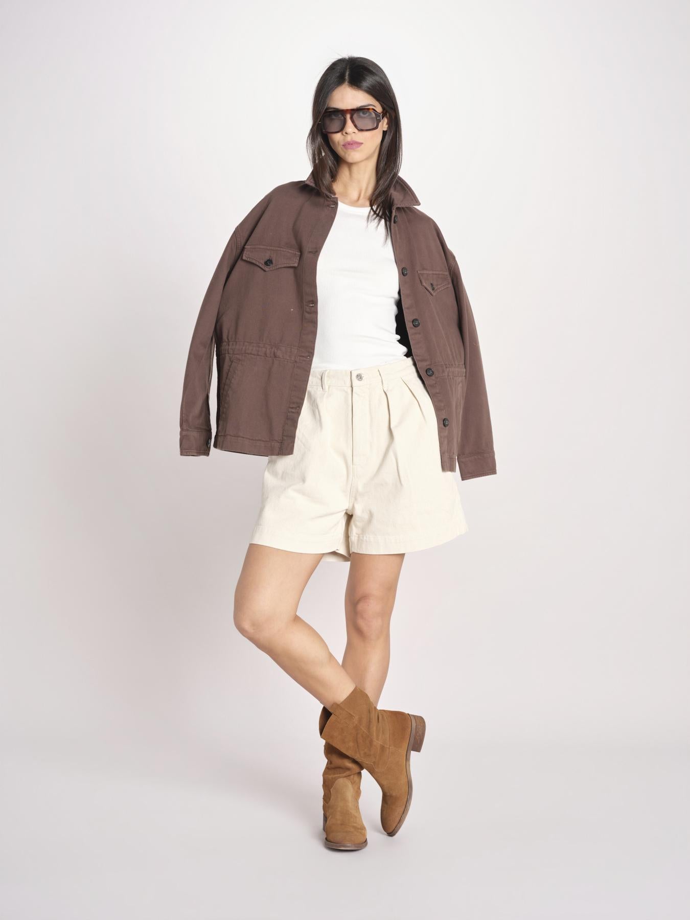 sahariana in canvas NADINE COMFTORBULL BROWN true avenue 