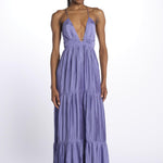 Abito WASTA lungo con anello WASTA VIOLET ba&sh 