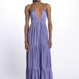 Abito WASTA lungo con anello WASTA VIOLET ba&sh 