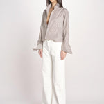 pantalone diritto CLARA COMFORTBULL IVORY true avenue 