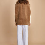 021 gilet montone 25021-302 MASTICE milaura 