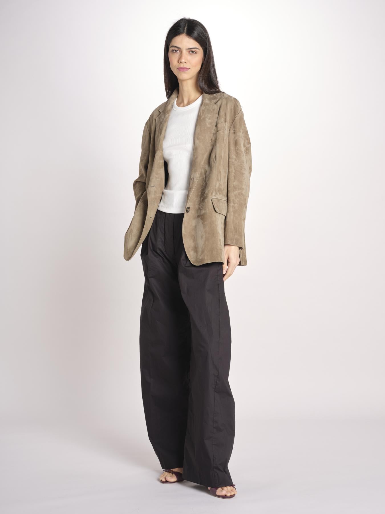 pantalone over con pinces BILLIE 3111 T0160 BLACK T0002 the latest 