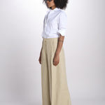 pantalone largo con nervature ORIANA 540 50340 quelledue 
