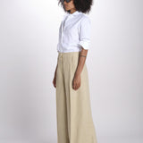 pantalone largo con nervature ORIANA 540 50340 quelledue 