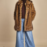 giaccone in ecovolpe LESTOR BEIGE ba&sh 