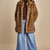 giaccone in ecovolpe LESTOR BEIGE ba&sh 